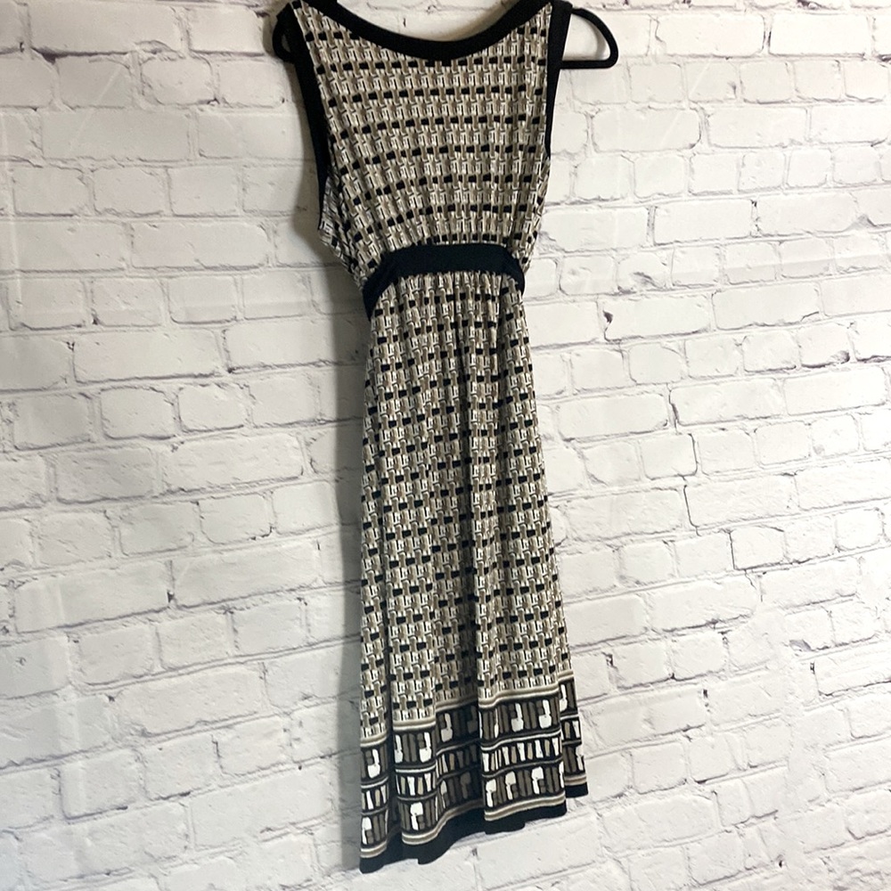212 Collection black and white dress with belt